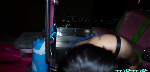  Busty Thai babe gives beautiful backseat blowjob to stranger